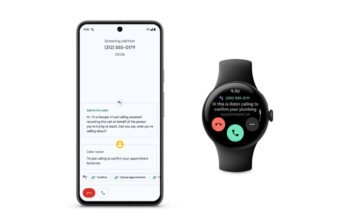 Pixel-Dezember-Feature Drop Pixel Watch-Anrufbildschirm