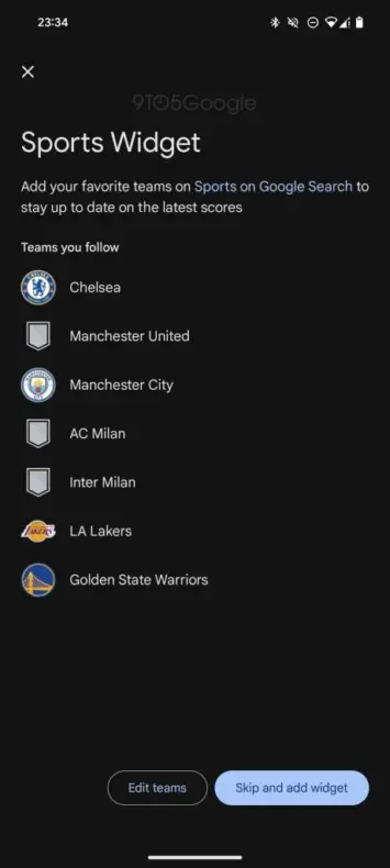 Entwicklung von Sport-Widgets für die Google-App 1