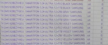 Speicherleck der Farben der Samsung Galaxy S24-Serie 1