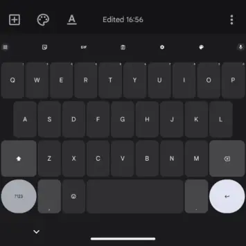 Gboard winziger Text 1