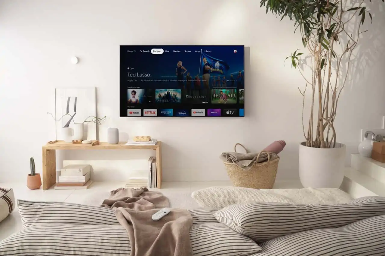 Drücken Sie Chromecast mit Google TV HD Lifestyle 3 Large