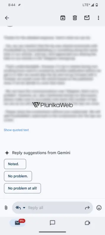 Gmail Gemini-Antwortvorschläge 3