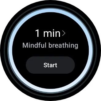 Achtsames Atmen der OnePlus Watch 2
