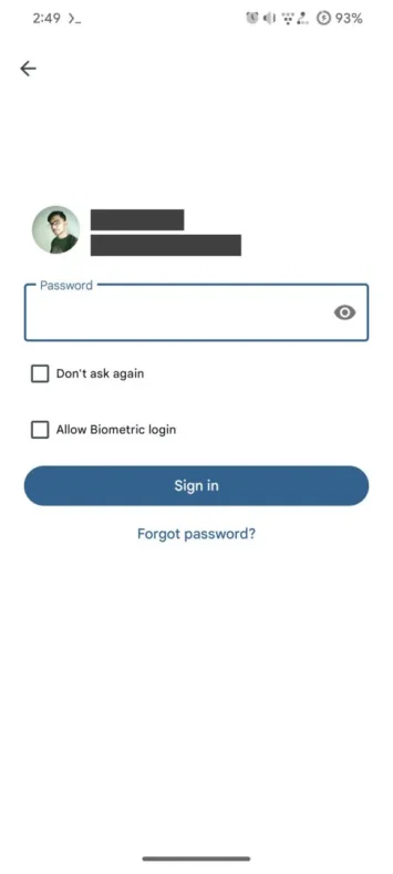 App „Mein Gerät suchen“ – neue biometrische Anmeldung